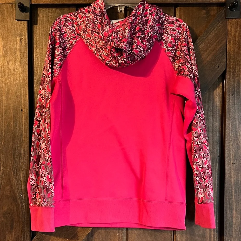 Nike Bright Pink Hoodie with‎ Black and White Accents